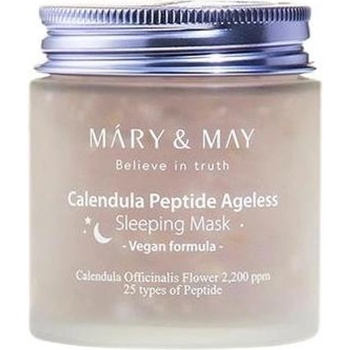 Mary&May Calendula Peptide Ageless Sleeping Mask - Нощна маска против стареене с невен 110г