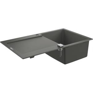 GROHE K500 Композитна мивка с отцедник, 860 x 500 мм, сив гранит (31644AT0) Мивка за вграждане