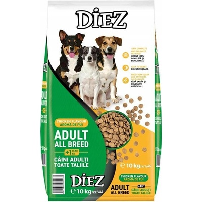 Diez Adult All Breed s Kuřecí Příchutí 10 kg