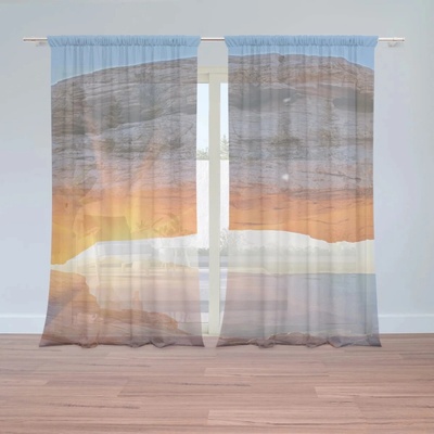 Sablio Záclony Príroda 2: 2ks 150x250cm