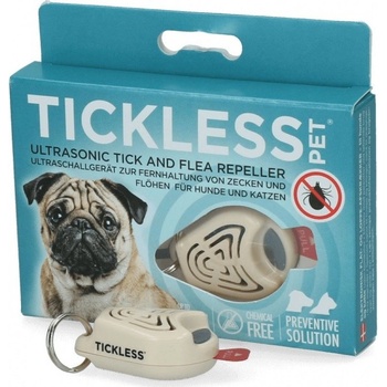 Tickless pet Ultrazvukový odpuzovač klíšťat a blech pro psy barvy beige 1 kus