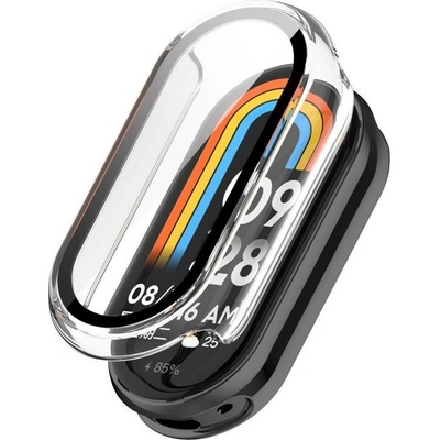 VSETKONAMOBIL 117836 PC FULL COVER Plastový kryt so sklom pre Xiaomi Smart Band 10 / 10 NFC priehľadný