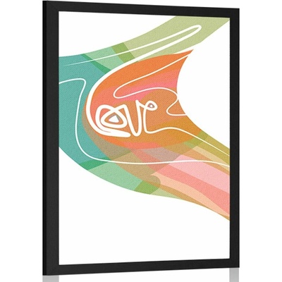 Plakát Love v neobyčejném provedení - 60x90 no frame