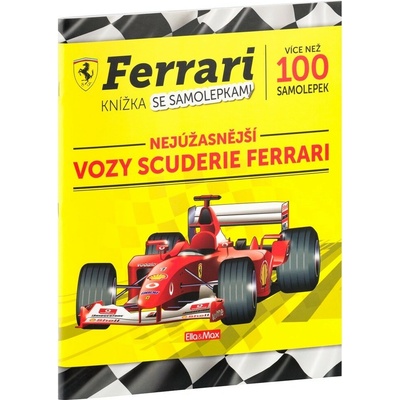 Ferrari, vozy Scuderie - kniha samolepek