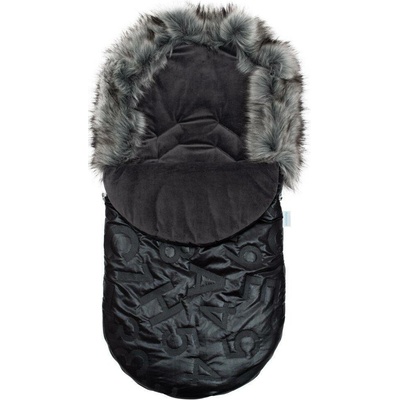 New Baby Zimný Luxusný s kožušinkou Black