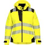 Portwest hi-vis pw389 / Дамско светлоотразително яке за дъжд - hv жълто/черно xs (pw389ybrxs)