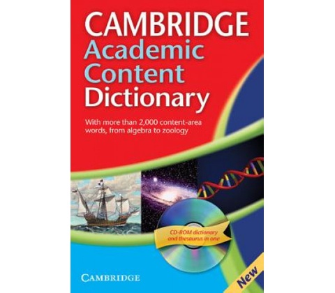 Cambridge Academic Content Dictionary Reference Book with CD-ROM