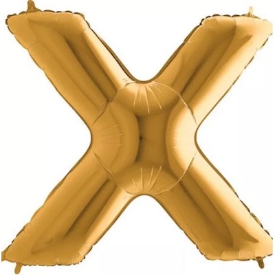 Grabo Balloons Foliové písmeno X zlaté 102 cm