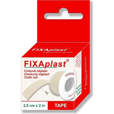 Fixaplast náplast 2,5 cm x 2 m cívka 1 ks
