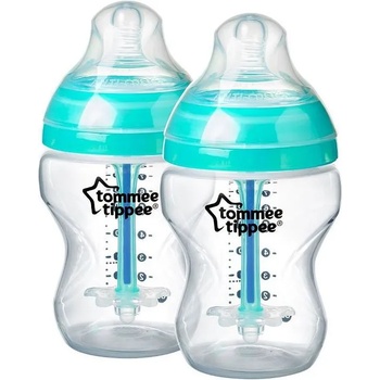 Tommee Tippee Комплект самостерилизиращи се бебешки шишета Tommee Tippee Anti-Colic+ - 2 х 260 ml (TT.0024)