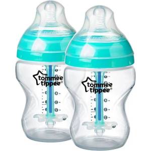 Tommee Tippee Комплект самостерилизиращи се бебешки шишета Tommee Tippee Anti-Colic+ - 2 х 260 ml (TT.0024) - ozone