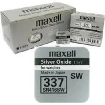 Maxell Бутонна батерия сребърна maxell sr416 sw 1.55v / 337 (ml-bs-sr416-sw)