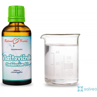 Bylinné kapky Vlaštovičník Chelidonium kapky tinktura 50 ml