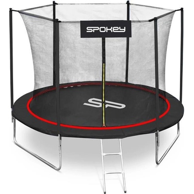 Spokey JUMPER 244 cm + ochranná sieť + schodíky
