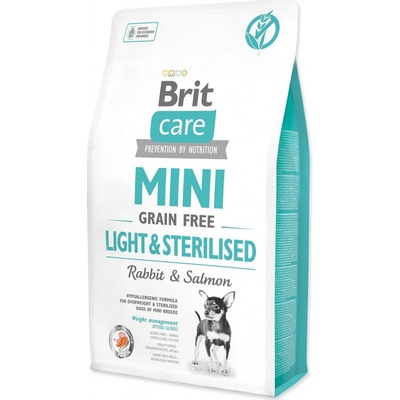 Brit Care Mini Grain-free Light & Sterilised Rabbit & Salmon 2 x 2 kg