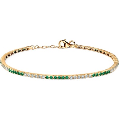 SAVICKI Тенис гривна savicki 1, 7 мм: злато 585, цирконий