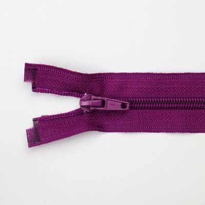 Pro Háčkování Spirálový zip dělitelný 70 cm fuchsiově fialový