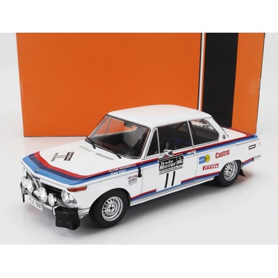 Ixo-models BMW 2002 Team Bmw Motorsport night Version N 11 Rally Rac 1973 Achim Warmbold Jean Todt Bílá 1:18