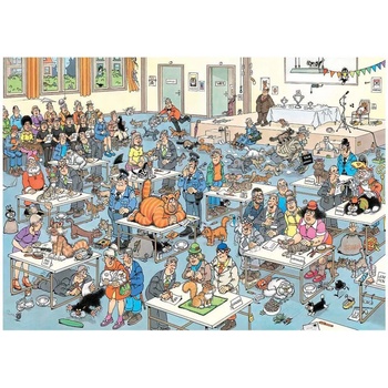 Jumbo - Puzzle Jan Van Haasteren: The Cat Pageantry - 1 000 piese