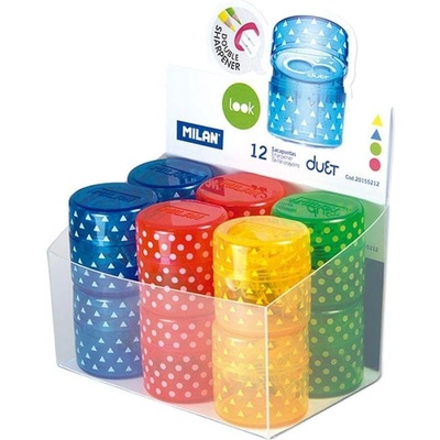 MILAN Острилка Duet Look, двойна, асорти, 12 броя (1015200170)