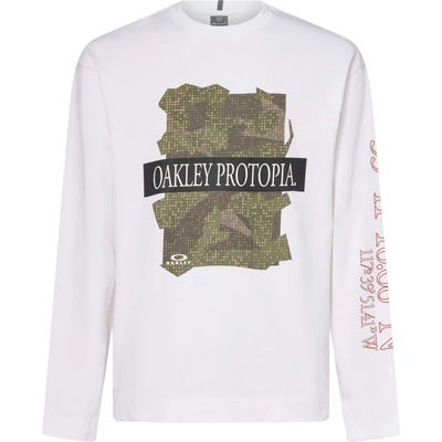 Oakley Мъжка блуза с дълъг ръкав Oakley MTN Ridge L/S Tee Longsleeve - White (216-7648-0313)