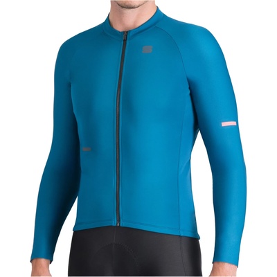 Sportful Мъжка фланелка с дълъг ръкав за колоездене Sportful Supernova Thermal Jersey Cycling jersey - Blue Corsair - размер XL (056-3778-0214)
