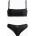 Roxy Дамски бански от две части ROXY Bandeau Cheeky anthracite