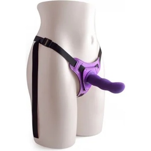 Toyz4Lovers Страпон колан с релефно дилдо Active лилав