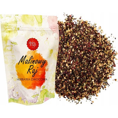 Quba Caffe sypaný ovocný čaj Malinový Raj malinová chuť 100 g
