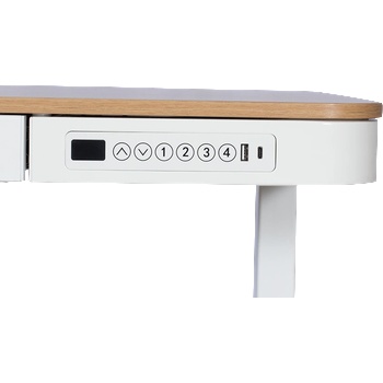 Carmen Ергономично регулируемо бюро Carmen CR-118 E - бук-бял (3510009_2)