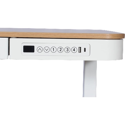 Carmen Ергономично регулируемо бюро Carmen CR-118 E - бук-бял (3510009_2)