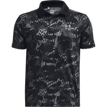 Under Armour Тениска Under Armour UA Performance Printed Polo-BLK 1377349-002 Размер YMD