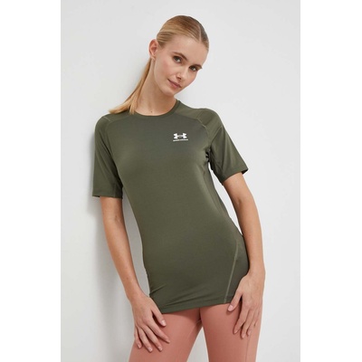 Under Armour Тениска за трениране Under Armour в зелено с изчистен дизайн (1361518)