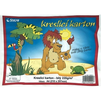 Stepa kresliaci kartón A4 10 listov biely