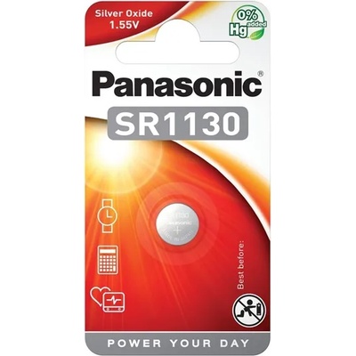 Panasonic Батерия за часовник panasonic sr1130, сребърен оксид, 1бр. /опаковка sr-1130el/1b (sr-1130el/1b)