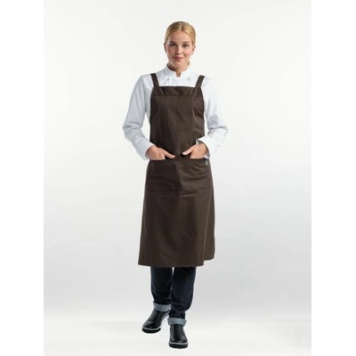 Chaud Devant Kuchářská zástěra s náprsenkou Brown Brown