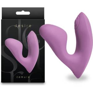  Вибратор и клитор стимулатор, носещ се, 7, 7см. - Desire Demure Blush (NSTOYS1124)