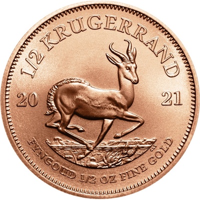 South African Mint Krugerrand zlatá mince Südafrika 1/2 oz