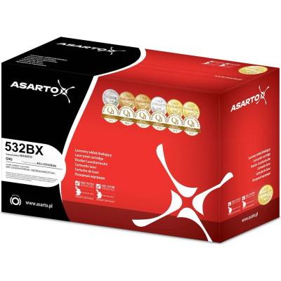 Compatible Тонер касета Asarto Black, съвместима с OKI 532BX, 7000 страници (AS-LO532BXN)