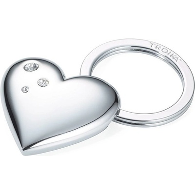TROIKA Ключодържател Блестящо сърце Troika KR15-32/CH (KR15-32/CH)