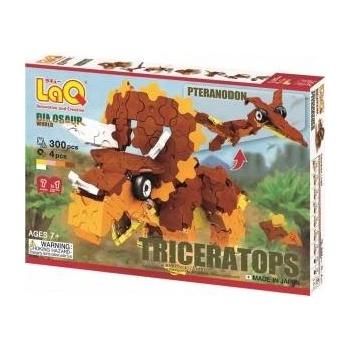 LaQ Triceratops & Pteranod Educational Building Blocks