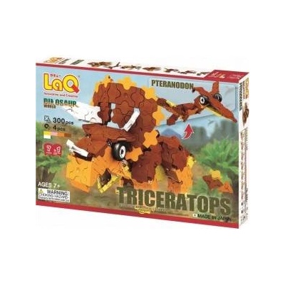 LaQ Triceratops & Pteranod Educational Building Blocks