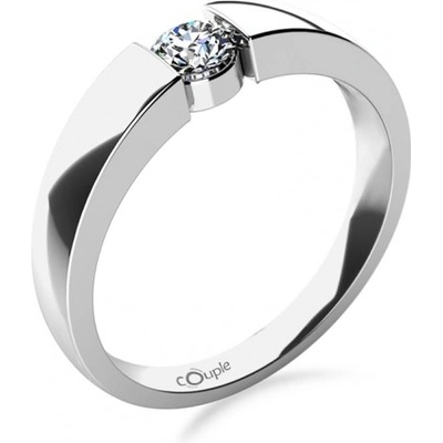 Couple briliantový zásnubní prsten Donna v bílém zlatě 585 52 1 0040.1B00.0.53.FVS.000
