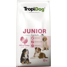 Tropidog Premium Junior Large s krocaním a rýží 2 x 12 kg