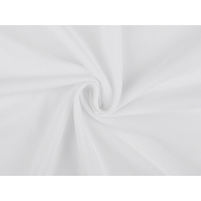 Velvet/zamat štruktúrovaný jednofarebný Farba: 1 biela