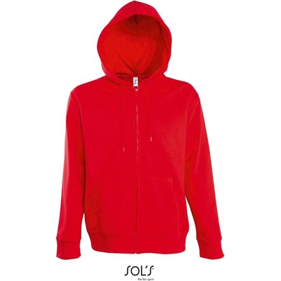 Sol's Seven Men pánska mikina s kapuc. červená
