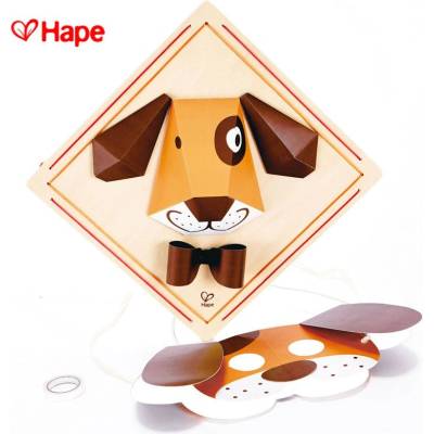 Hape - Направи си сам картина и маска Кученце