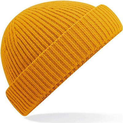Beechfield pánská pletená čepice B383R Mustard