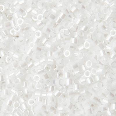 Miyuki Rokajlové korálky - Miyuki Delica 11/0 (DB-201) White Pearl - 15 g
