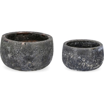 Bizzotto ДЕКОРАТИВНА САКСИЯ 2БР. duyen АНТРАЦИТ (0790729)